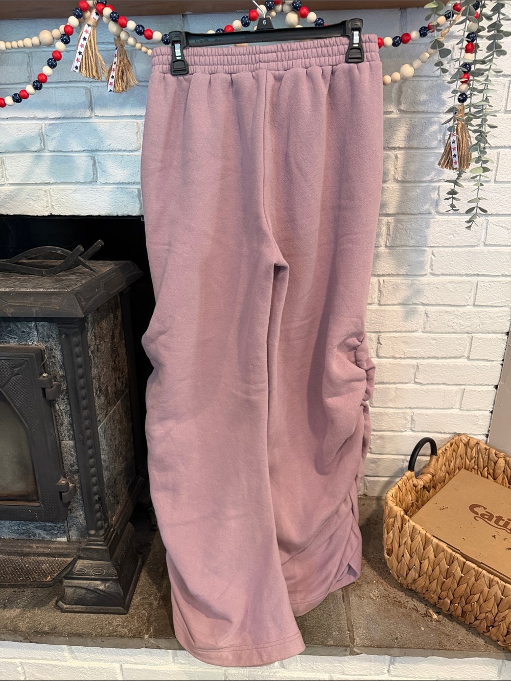 Urban Outfitters 1st Position By Tinashe Nasty Girl Ruched Wide Leg Sweatpants - Picture 2 of 5